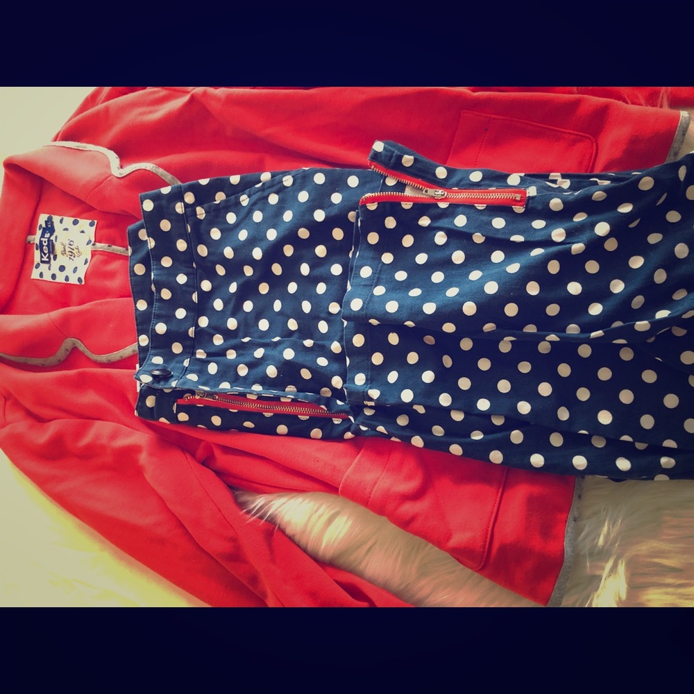 Blazer and cropped pants set